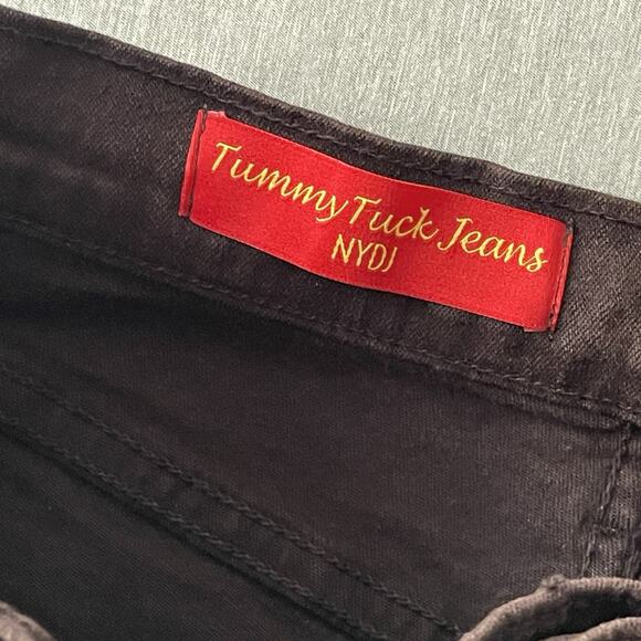 NYDJ Tummy Tuck Boot Cut Jeans Size 4 Brown Stretch Curve Academia Preppy - Picture 4 of 8